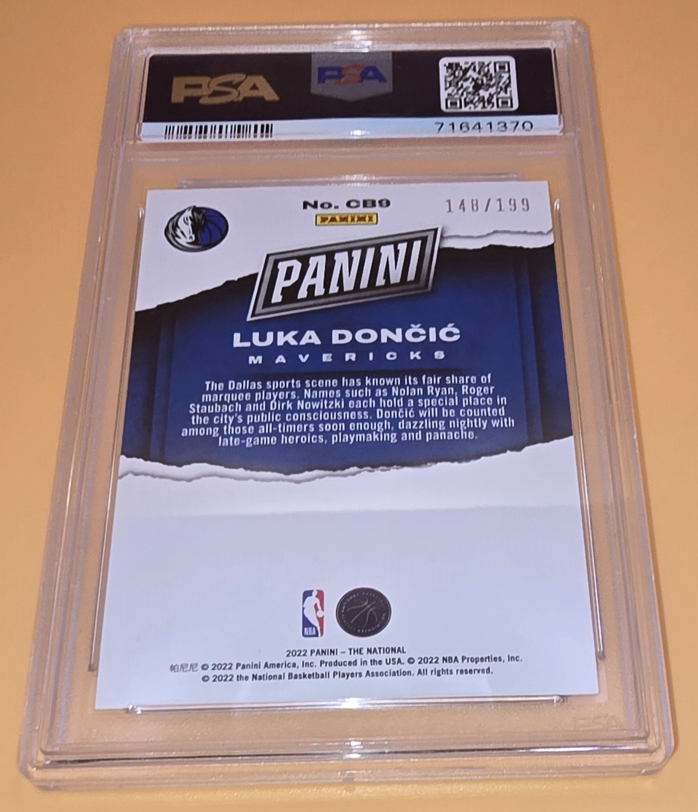 Luka Doncic PSA 10 #'d Low Pop 2022 Panini The National Case Breaker #CB9 Graded view 14