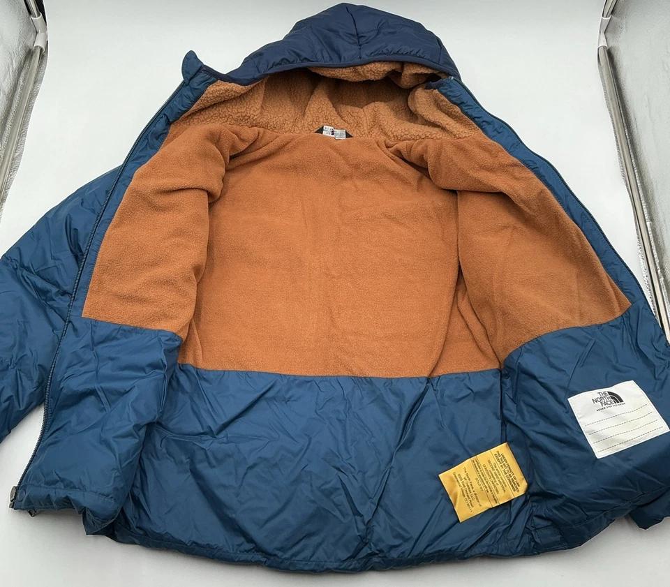 Chaqueta polar acolchada con capucha The North Face WP para niño - azul - talla: 7/8 Foto 2 de 4