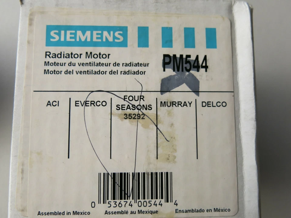Motor ventilador de refrigeración Siemens PM544 para Buick Chevrolet Olds Pontiac 97-05 Foto 4 de 4