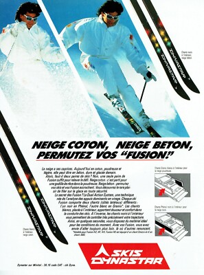 Werbung Advertising 099 1987 Ski Dynastar Fusion