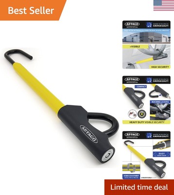 Adjustable Brake Pedal Lock with Easy Hook System - Universal Fit for Cars