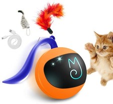 Interactive Rechargeable Cat Ball Toy With Accessories For Indoor Fun