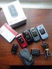 Samsung At&T(4) Flip phones Convoy box & Manual Clip Holder & Clip attachment us