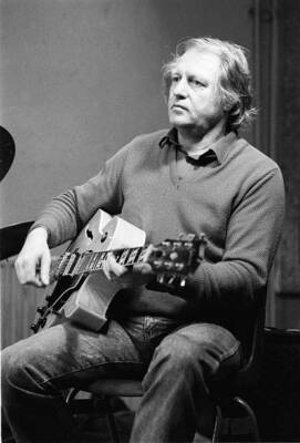 Wim Overgauw Plays Guitar 1 Old Jazz Photo