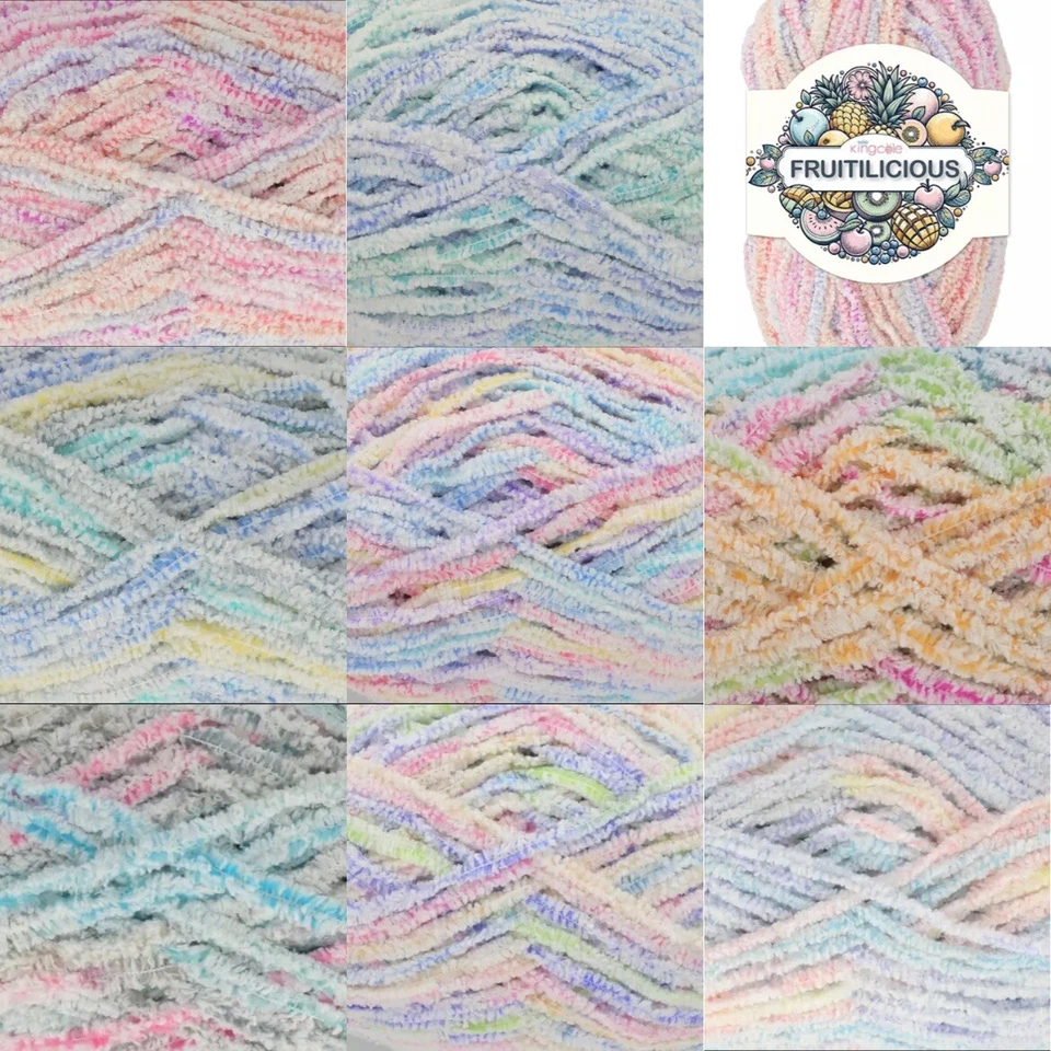 King Cole Fruitilicious Chunky - 100g - 100% Premium Acrylic - Knitting Wool