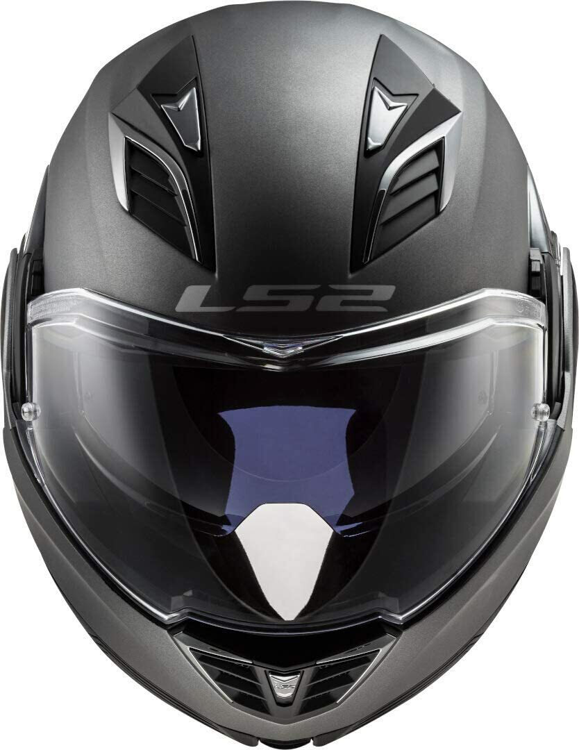 CASCO MODULARE APRIBILE LS2 FF900 VALIANT II 2 SOLID TITANIO OPACO GRIGIO OPACO