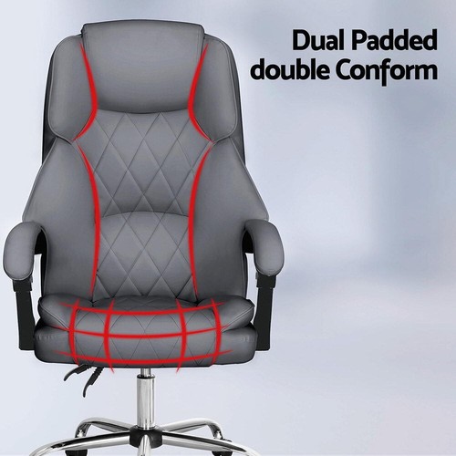 Artiss Executive Office Chair Computer Desk Gaming Chairs Footrest Recline - Picture 5 of 36