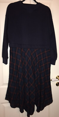 ESPRIT Kleid Sweatshirt Kleid Freizeit Business Gr. M Blau UVP 69,99  