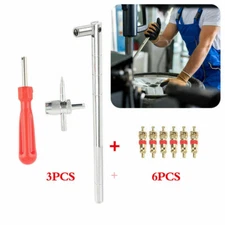 Valve Stem Installation Remover Repair HD Chrome Tool Puller Car Tire Plug Core