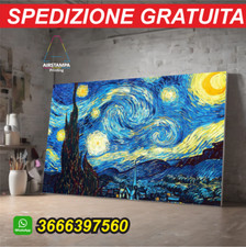Quadro moderno Van Gogh Notte Stellata - Arte Arredo - Stampa su tela Intelaiato