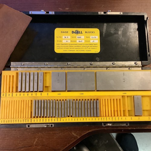 DoAll Mitutoyo Gage Block Set,34R(133 Piece’s) eBay