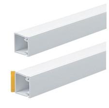 Mini Trunking TV Cable Tidy Management PVC Wire Cover Hide Plastic White