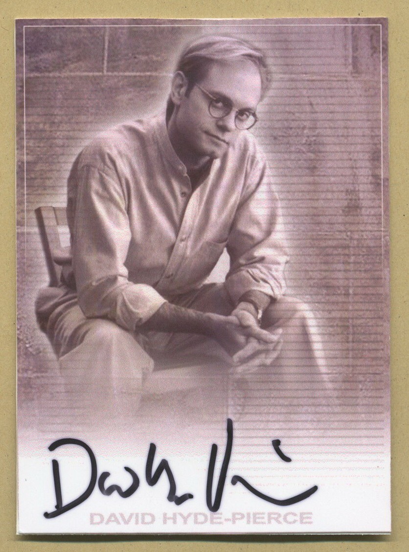 David Hyde Pierce American actor Signed homemade trading card