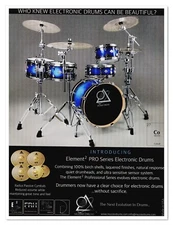 Print Ad Muzzio Drums Element 2 PRO Series 2018 Magazine Advertisement
