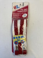 NOS Vintage 80s The First Years Kids School Bus Suspenders 12 Months to 3 Years