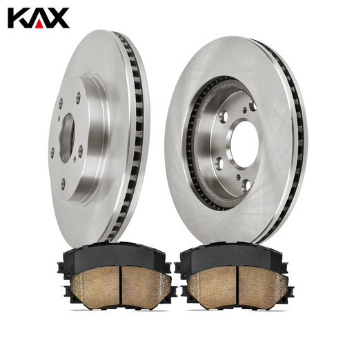 KAX Front Brake Rotors & Pads for Toyota RAV4 Prius V Scion xB Lexus