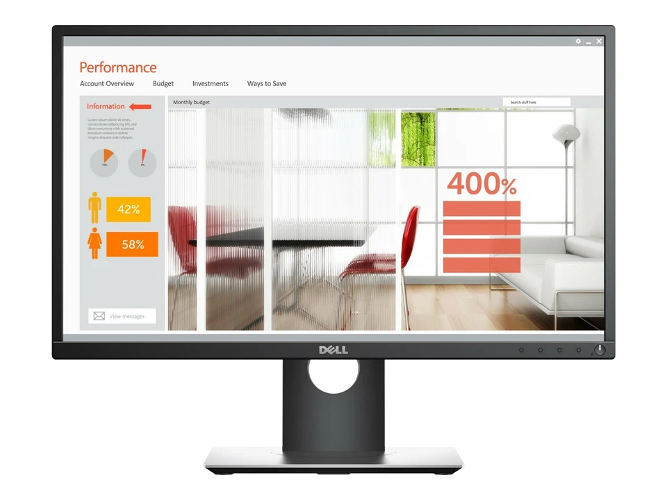 Dell P2317H 23" LED Backlit 1920x1080 ,1080p Computer Cheap Gaming Monitor HDMI - Image 2 of 4