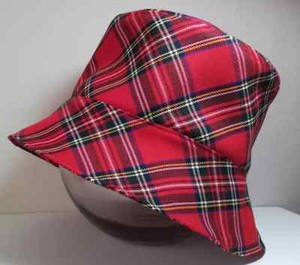 yellow plaid bucket hat