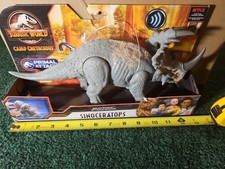 Mattel Jurassic World - Sound Strike Primal Attack - SINOCERATOPS - GMC98 GREY