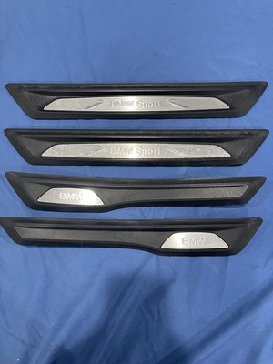 12-16 BMW F30 320I 328I 335I SPORT LINE DOOR SILL SCUFF PLATE TRIM PANEL SET
