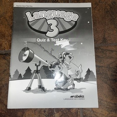 ABEKA USED GRADE 3 LANGUAGE QUIZ & TEST KEY