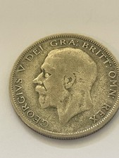 1933 George V Half Crown Silver Coin 50% Silver British UK  (J1)