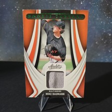2022 Panini Absolute Mike Baumann Green Rookie Threads Patch /199 #RT-MB Orioles