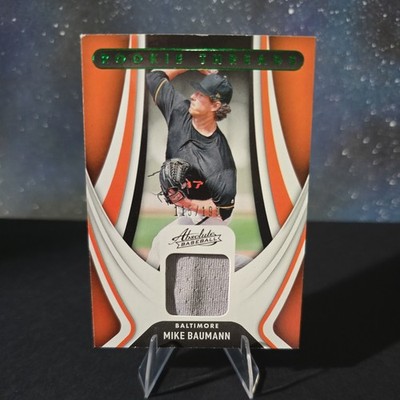 2022 Panini Absolute Mike Baumann Green Rookie Threads Patch /199 #RT-MB Orioles