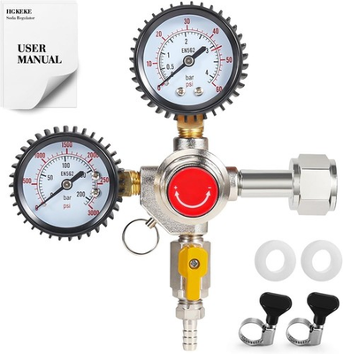 #ad #ad CO2 Regulator and Carbonation Cap Kit Beer Keg Regulator 60Psi Keg Regulator for $49.08