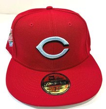 Cincinnati Reds MLB NE Cloud Under World Series 1990 Fitted Hat~Red