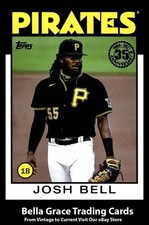 2021 Topps Series 1 Josh Bell #86B-21 Pirates 1986 Topps 35th Anniversary MLB 