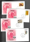 4 1976 Canada Iroquois Indian FDC's; Scott 578-81; Fleetwood cachets