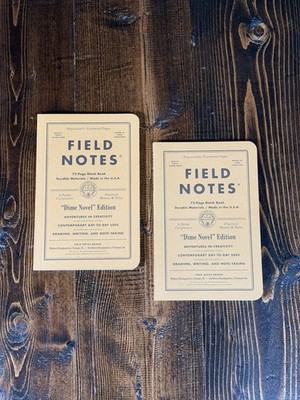 Field Notes Dime Novel 72-Page Blank Books - (2) - Limited Edition Open Package