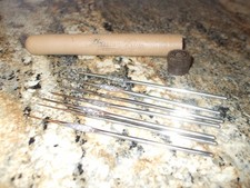 Lot Of 7 Vintage Metal Boye Crochet Knitting Hooks Needles USA Made