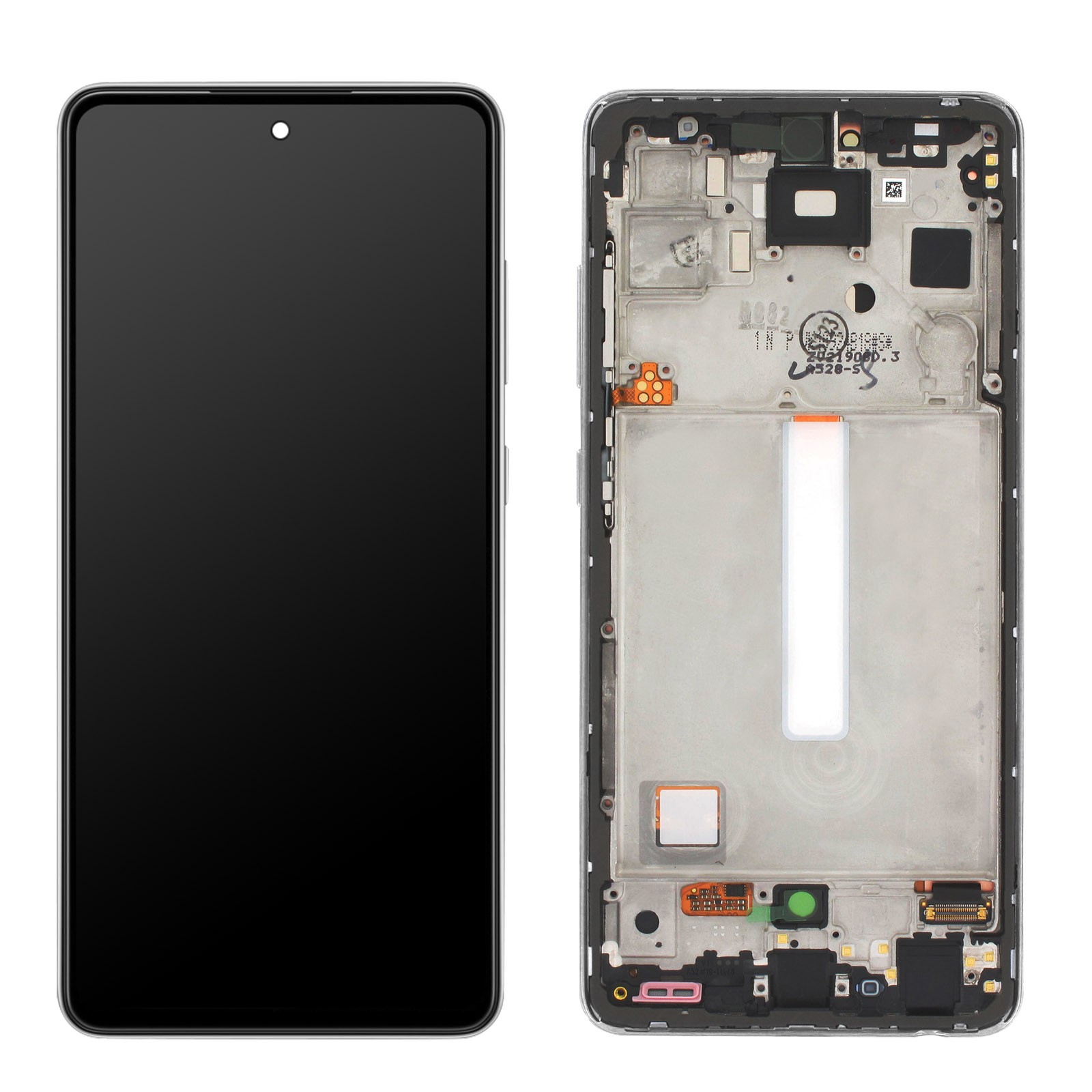 Bloc LCD Galaxy A52s original pour réparer un écran cassé ou tactile défectueux blanc