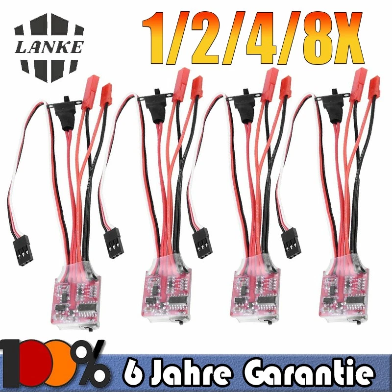 Regolatore Di Velocità Elettrico ESC Spazzolato 30A Con Freno Per Modelli Auto E Barche RC, 3.0V-9.4V