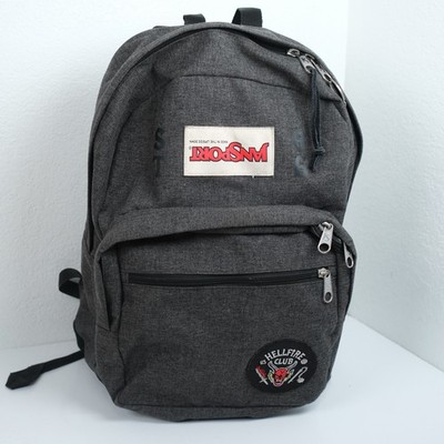 Stranger Things x JANSPORT RIGHT PACK HELLFIRE CLUB Grey and Black Backpack