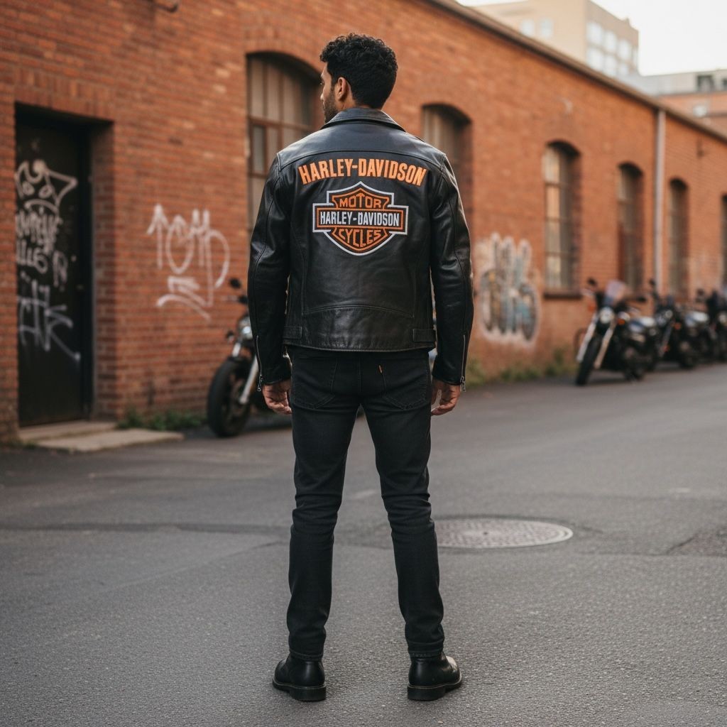 Harley Davidson Men's Leather Motorcycle Jacket Victory Lane Bar