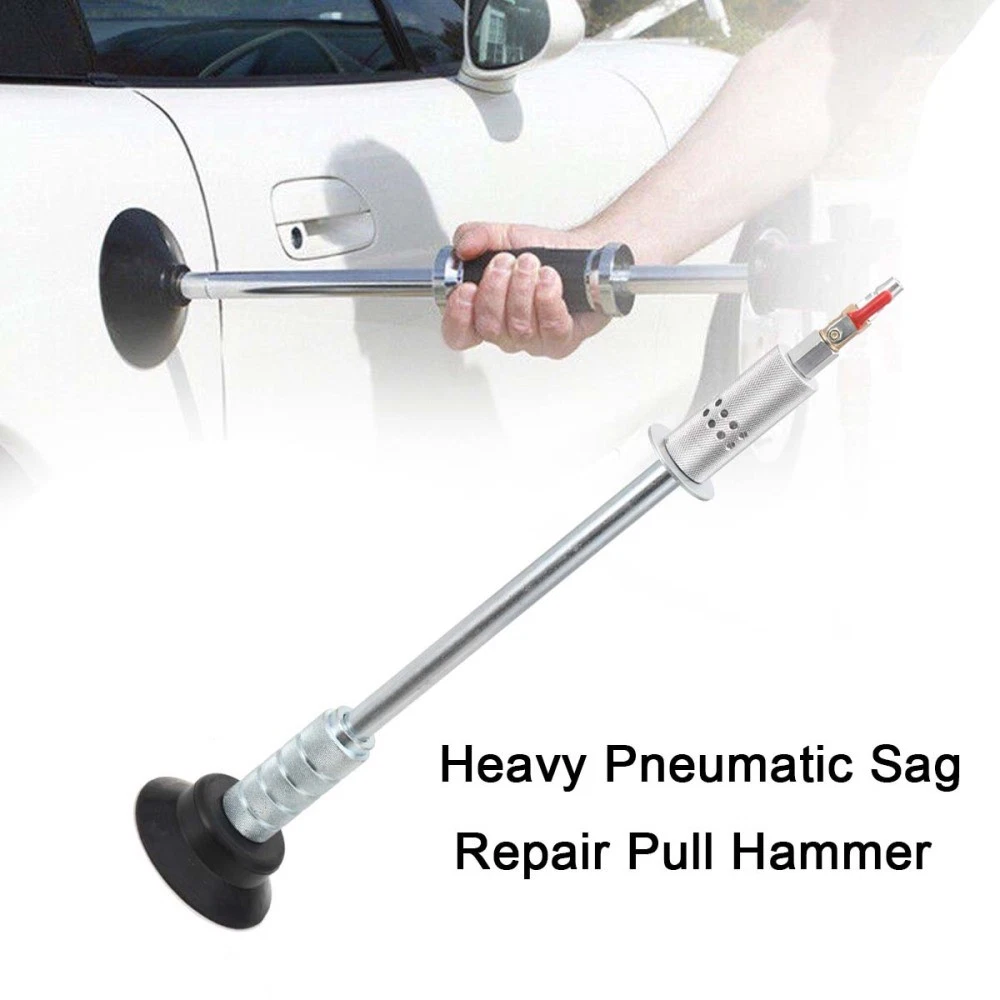 Heavy Pull Hammer, Yctze Zware Pneumatische Sag Reparatie Pull Hamer Auto Body Deuk Reparatie Zuignap Slide Tool Sag Reparatie Zuignap