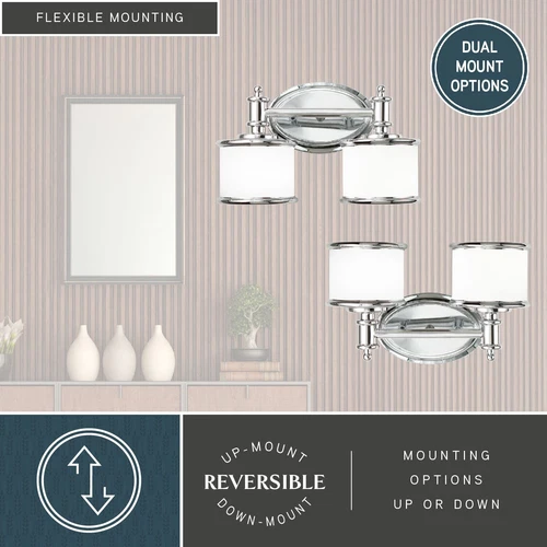 Carlisle Vanity Light Finish: Chrome - Picture 4 of 10