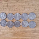 Kennedy Half Dollar 50C Lot - 10 Circulated Coins 1971-1992