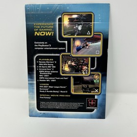 Sony PlayStation 2 PS2 Demo Disc Version 2.1 Playable Demo Cardboard Sleeve Test