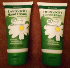 Lot Of Two Herbacin Hand Cream With Glycerine 2.5 OZ. - Original