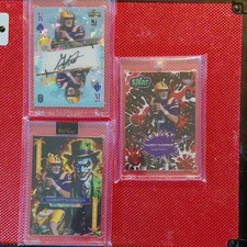 Wild Card Garrett Nussmeier 2023 5 Card Draw Stacked Deck Auto Splat 2/3