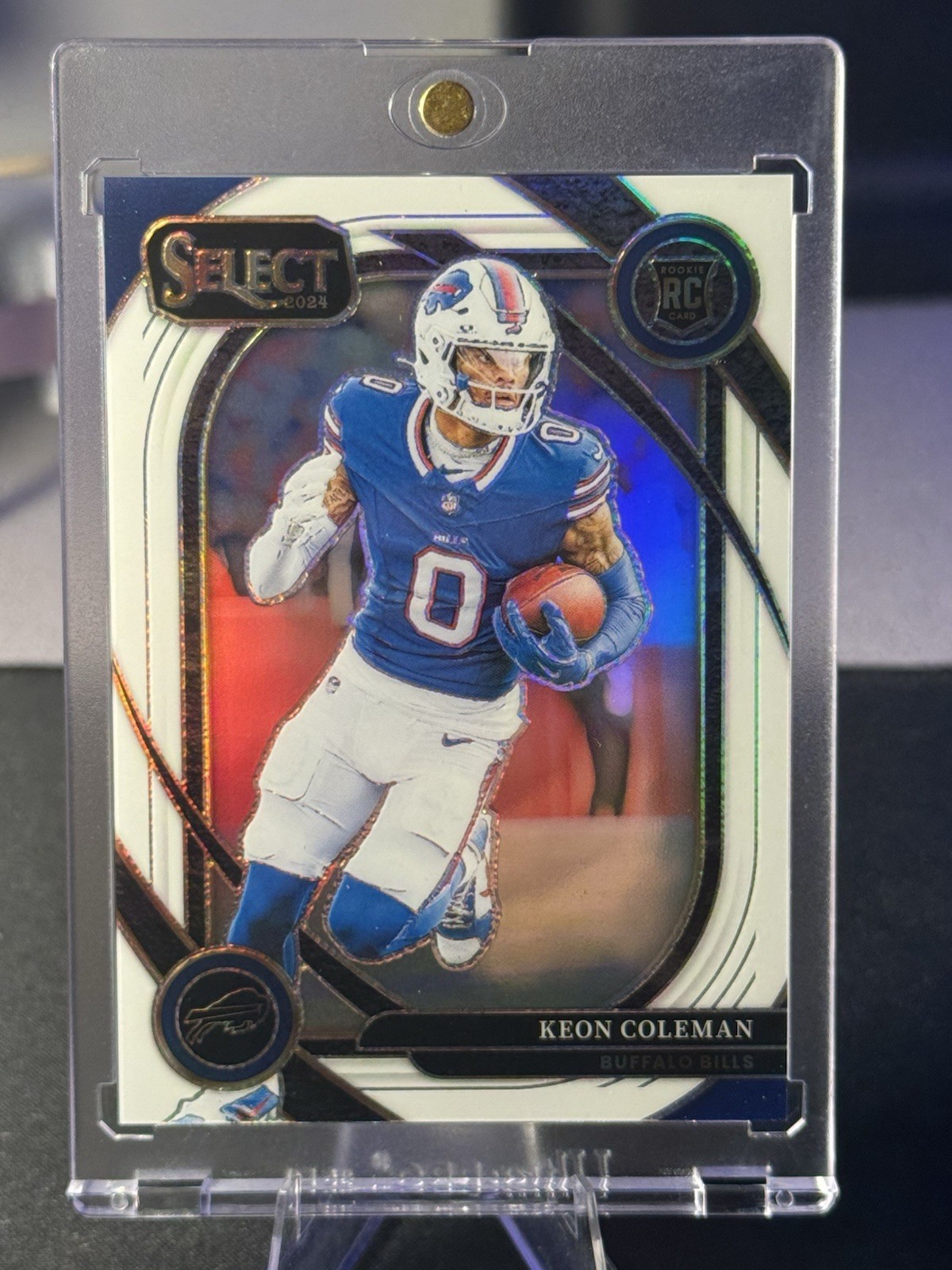 2024 Panini Select - Club Level Keon Coleman #280 White Prizm /35 (RC)