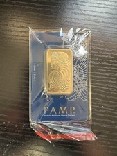 PAMP Suisse 1 oz Gold Bar Fine .9999 Lady Fortuna in Assay Card 3300.00 per troy oz
