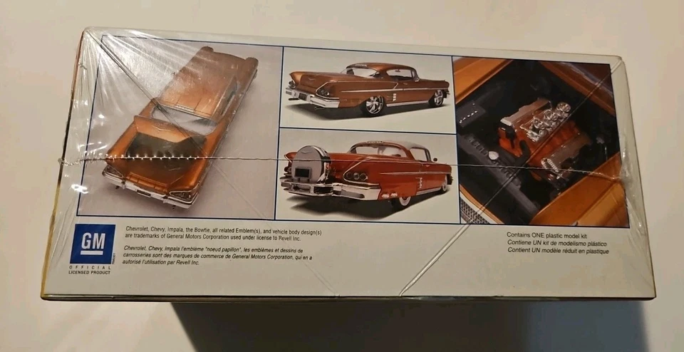 1958 Chevy Impala NEW! 2-in-1 Kit!1/25 Revell Kit # 85-2073 2007 Classic/Low!! - Image 3 of 4