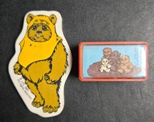 Vintage 1983 LFL Star Wars Collectibles Lot Wicket Ewok Eraser and Ewoks Pencil