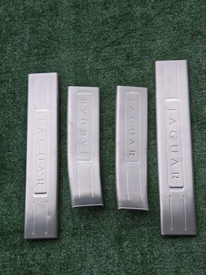 Jaguar XJ X351 10-19 Front Rear Left Right Door Sill Scuff Plate Trim Set Of 4