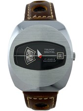 Orologio Da Uomo Trumpf Jump Hour Meccanico Con Data, Con Astuccio, Funzionante